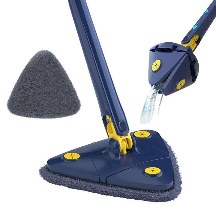 360° Rotating Adjustable Mop – Self-Wringing Triangular Floor Cleaning Mop