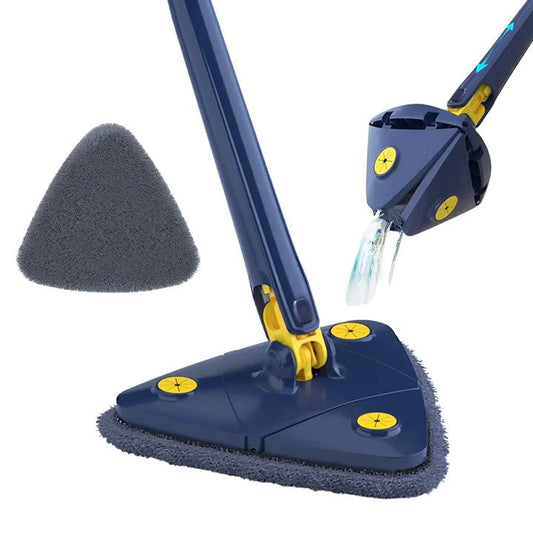 360° Rotating Adjustable Mop – Self-Wringing Triangular Floor Cleaning Mop