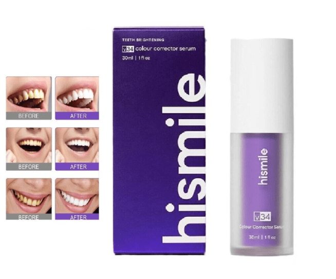 Hismile V34 Teeth Brightening Serum 30ml – Buy One, Get One Free!